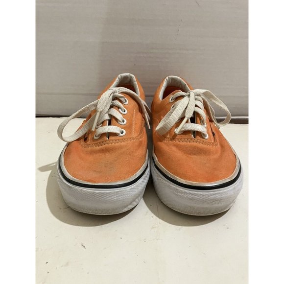 VANS  Old Skool  big kids Size 2 Orange canvas skateboard sneaker Shoes - Picture 2 of 7
